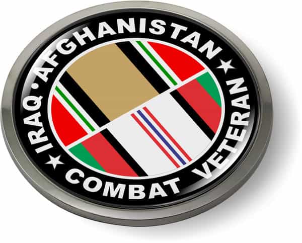 Iraq - Afghanistan Combat Veteran Emblem Iraq - Afghanistan Combat Veteran Emblem